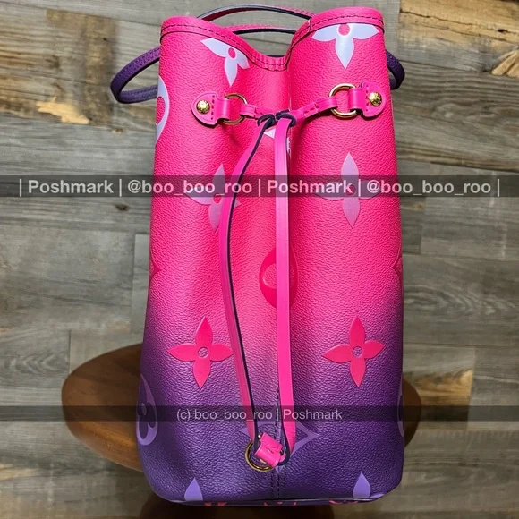 Louis Vuitton Neverfull MM Gradient Pink, Blue, Purple Tote (& Zip Wallet) - Picture 8 of 16